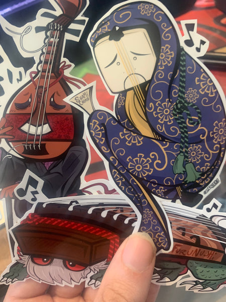 New stickers: yokai instruments