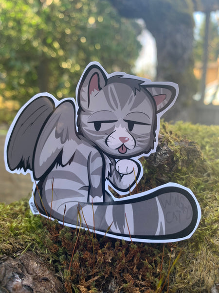 New sticker: Winged cats