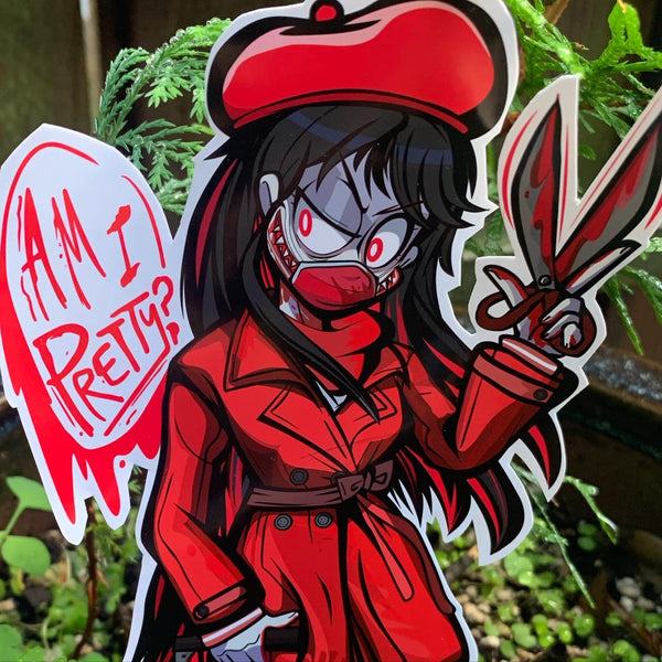 New sticker: kuchisake onna