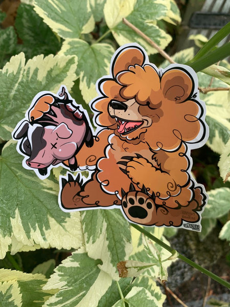 New sticker: Hyampom hog bear.