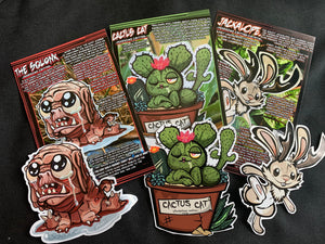 Fearsome critters postcard art prints