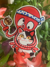Load image into Gallery viewer, NekoNiTako - 猫に蛸 - [charm sticker]