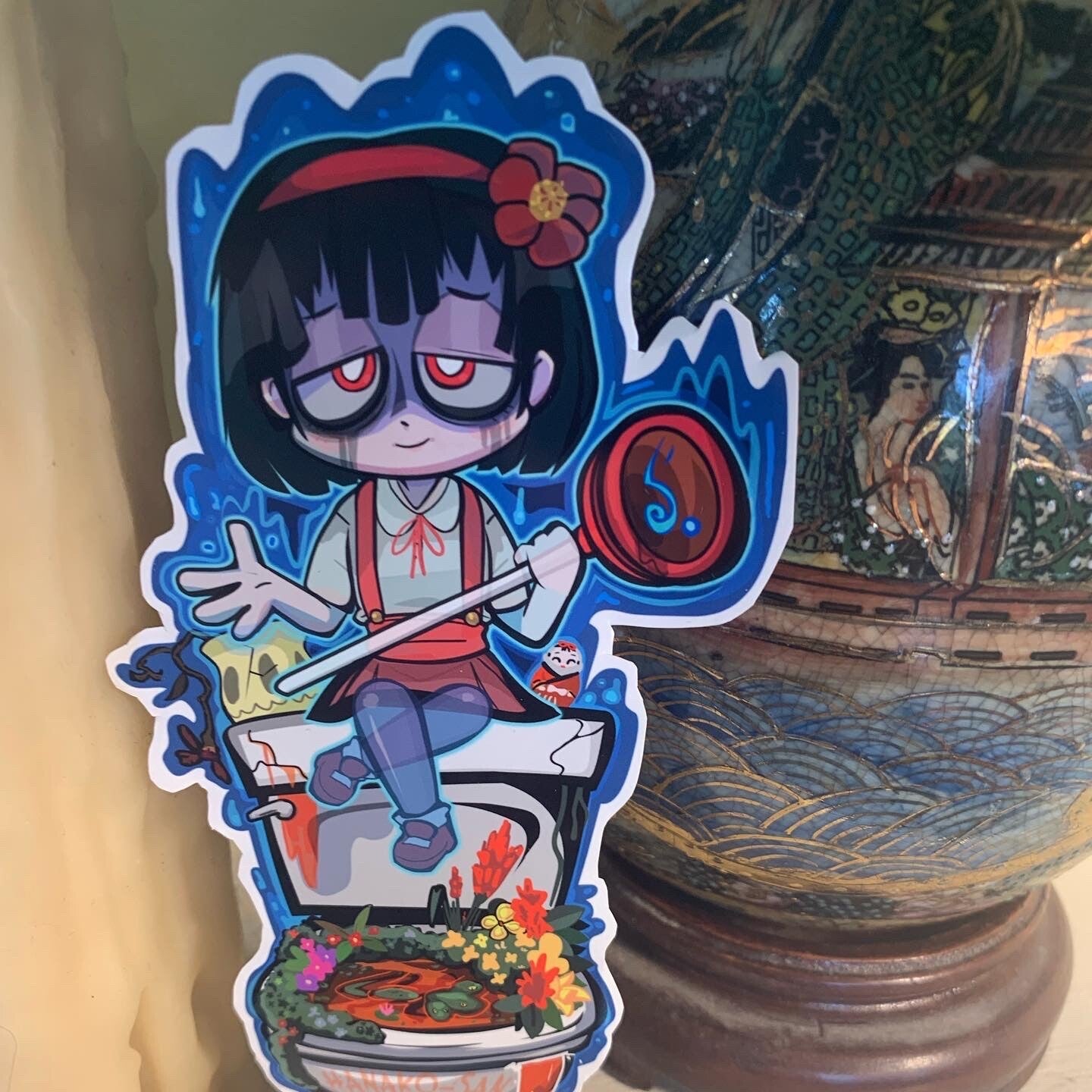 Hanakosan of the toilet toire no hanako [Urban legend sticker
