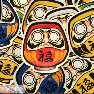 Daruma Dolls. - 達磨 - [Charm | Folktoy]