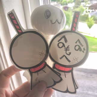 Teru teru bōzu - てるてる坊主 - sunny day doll - [Folktoy | Charm]