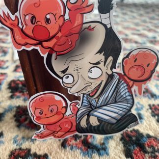 Sadahatchi + Slimy babies – "稲生物怪録" -Ino Mononoke Roku [Day 10] Yokai stickers