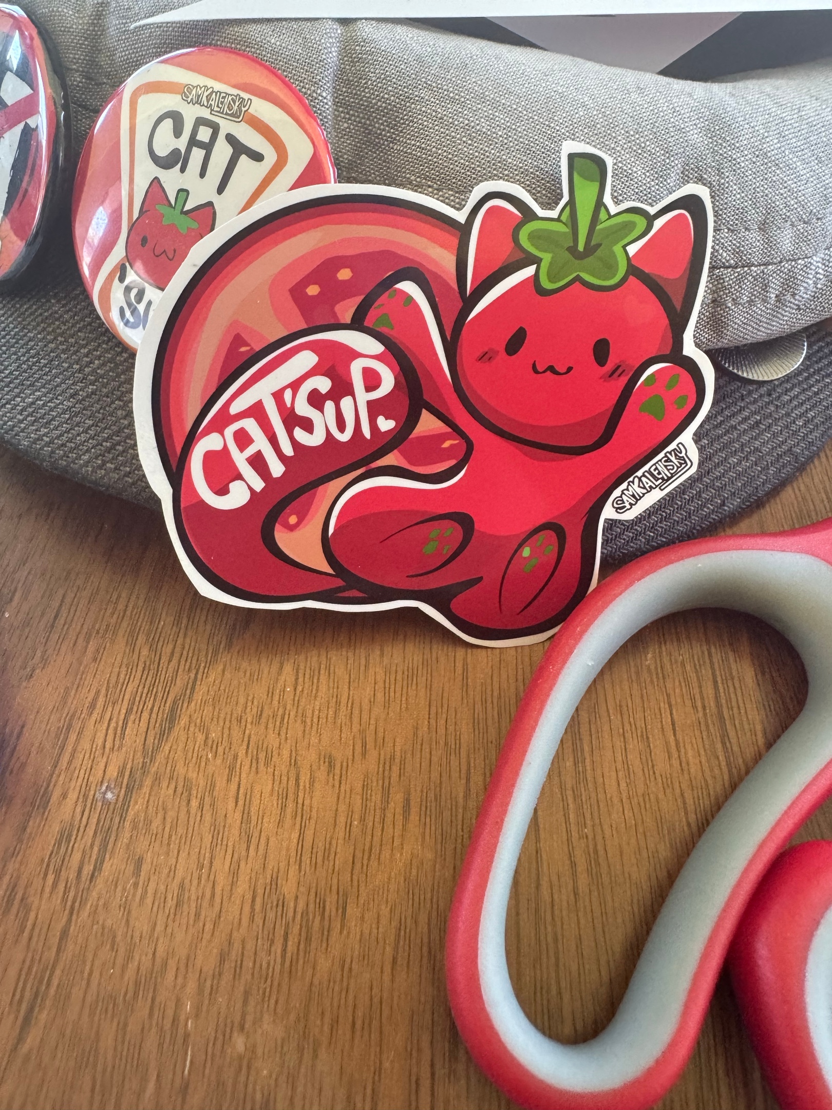 Catsup, Ketchup Mustard Relish - Stickers & Badges - Punny Condiments - Image 4