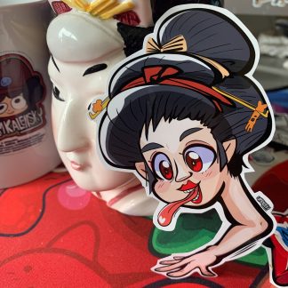 Punkish-Onna - パンキッシュ女 - Ino Mononoke Roku Day 26 稲生物怪録 - Yokai stickers